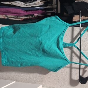 Women's Teal Strappy Top